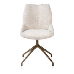 Mats, chaise - pivotante - steelbrown - Luton - Creme