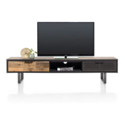 Avalon, meuble tv 200 cm - 2-tiroirs + 1-niche - Driftwood