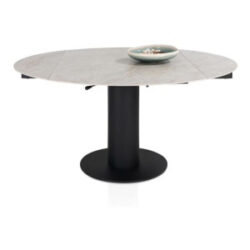 Avellino, uitschuiftafel rond 90 (+ 2 x 30 cm) x 150 cm