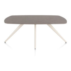 Saluti, eetkamertafel ovaal 180 x 105 cm. - 4 poot - cr&egrave;me - Lava