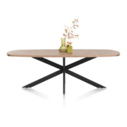 Pavarotti, eetkamertafel 240 x 108 cm - centrale poot metaal