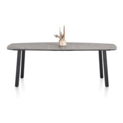 Palace, bartafel 240 x 115 cm - 4-poten (hoogte: 92 cm) - Lichtgrijs
