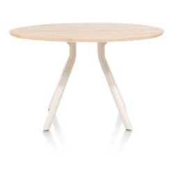 Arvada, tafel 125 cm. - rond - centrale poot Nebbia - Naturel Nebbia