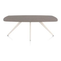 Saluti, eetkamertafel ovaal 210 x 105 cm. - 4 poot - cr&egrave;me - Lava