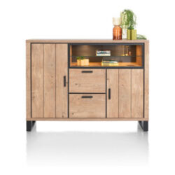 Pavarotti, dressette 160 cm - 2-deuren + 2-laden + 2-niches (+ LED)