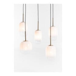 Milky hanglamp 5*E27 - Wit