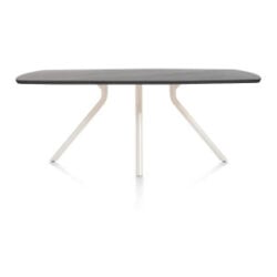 Arvada, tafel 160 x 100 cm. - ovaal - centrale poot Nebbia - Onyx Nebbia