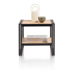 Avalon, table d\'appoint 50 x 50 cm + 1-niche - natural