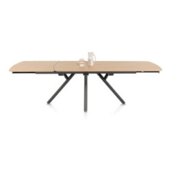 Novello, uitschuiftafel 200 (+ 78) x 100 cm - natural