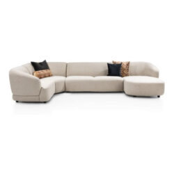 CERVO - 1 zits arm links - hoek big - 2,5 zits zonder armen - longchair gebogen rechts