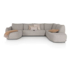 OLVERA - longchair links - 2,5 zits zonder armen - ottomane big rechts