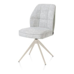 Bell, eetkamerstoel - creme frame - draaibaar - pocket - combi Calabria/Vada - Olijf