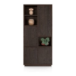Gijon, bergkast 100 cm - 4-deuren + 3-niches