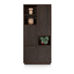 Gijon, armoire 100 cm - 4-portes + 3-niches