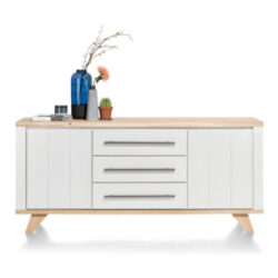 Jardin, dressoir 190 cm - 2-deuren + 3-laden - wit