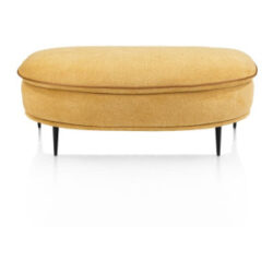 Almeria, grand pouf rond - tissu Santos