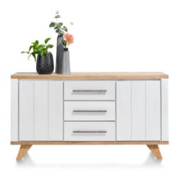 Jardin, buffet 160 cm - 2-portes + 3-tiroirs - blanc