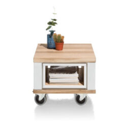 Jardin, table d\'appoint 60 x 50 cm + 1-niche - blanc