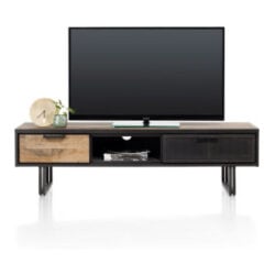 Avalon, tv-dressoir 160 cm - 2-laden + 1-niche - Driftwood