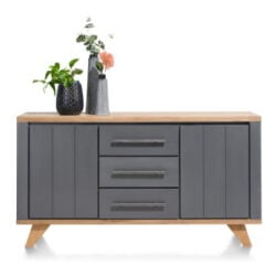 Jardin, dressoir 160 cm - 2-deuren + 3-laden - Antraciet