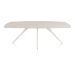 Saluti, eetkamertafel ovaal 240 x 110 cm. - 4 poot - cr&egrave;me - Light sand