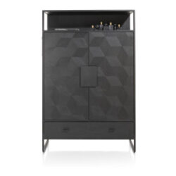 Capella, bergkast 115 cm. - 2-deuren + 1-lade + 1-niche