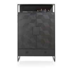 Capella, armoire 115 cm. - 2-portes + 1-tiroir + 1-niche