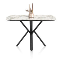 Palace, table de bar 150 x 120 cm - pied central (hauteur: 92 cm) - blanc