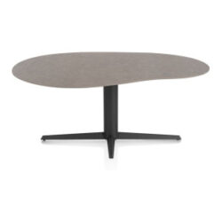 Saluti, table organic 180 X 120 cm. - pied central - noir - Lava