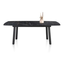 Palace, uitschuiftafel 160 (+ 50) x 110 cm - 4-poten - Onyx