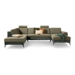 NAPELS - Ottomane links - 2,5 zits zonder arm - longchair rechts