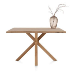 Nyborg, bartafel 150 x 100 cm - rand boomvorm - centrale poot hout (hoogte: 92 cm)