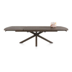 Nyon, table &agrave; rallonge 200 (+ 80) x 100 cm - Basalt