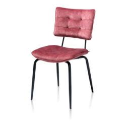 Manou, eetkamerstoel - off black - stof Karese - Burgundy red