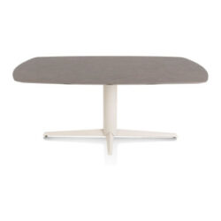 Saluti, eetkamertafel ovaal 180 X 105 cm. - centrale teenpoot - creme - Lava