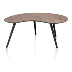Maze, salontafel 100 x 59 cm - niervormig - hoogte 46 cm - Roest