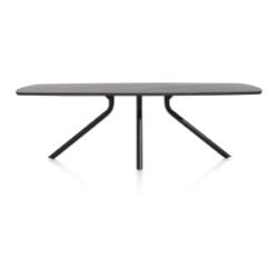 Arvada, tafel 250 x 110 cm. - ovaal - centrale poot lang - Onyx