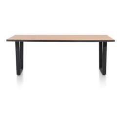 Avalox, table 230 x 98 cm - couleur oak natural vintage - V pied