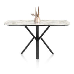 Palace, table de bar 180 x 110 cm - pied central (hauteur: 92 cm) - blanc