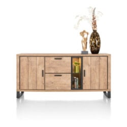 Pavarotti, dressoir 190 cm - 2-deuren + 2-laden + 2-niches (+ LED)