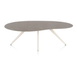 Saluti, eetkamertafel organisch 210 x 120 cm. - 4 poot - cr&egrave;me - Lava