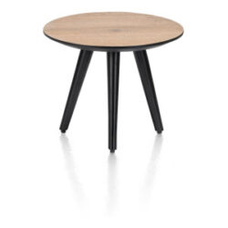 Maze, salontafel rond 40 cm - hoogte 32 cm - Railway brown