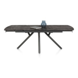 Novello, uitschuiftafel 200 (+ 78) x 100 cm - Primo Laminato marble - Onyx