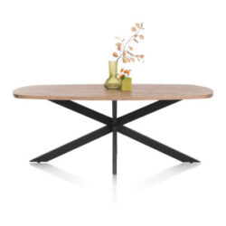 Pavarotti, eetkamertafel 210 x 108 cm - centrale poot metaal