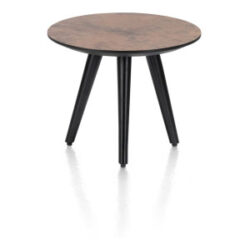 Maze, salontafel rond 40 cm - hoogte 32 cm - Roest
