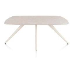 Saluti, eetkamertafel ovaal 180 x 105 cm. - 4 poot - cr&egrave;me - Light sand