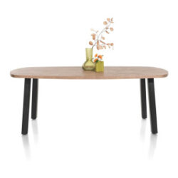 Pavarotti, eetkamertafel 210 x 108 cm - tafelpoten (4) metaal