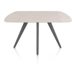 Saluti, eetkamertafel ovaal 150 x 105 cm. - 4 poot - graphiet - Light sand