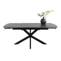 Pavalon, uitschuiftafel 140 (+ 50) x 100 cm - Antraciet
