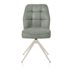 Bell, chaise - pi&eacute;tement cr&egrave;me - pivotante - confort ressorts - tissu calabria - Olive